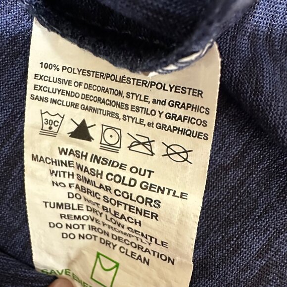 Seattle Seahawks NFL Team Apparel Size XL Navy Blue TX3 Cool Graphic Print Shirt - Picture 5 of 5